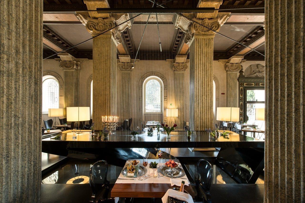 팔라초 몬테마르티니 롬, 어 래디슨 컬렉션 호텔 로마 외부 사진 The interior of the restaurant